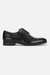 Men Black Leather Lace Up Shoes