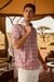 Men Pink Check Full Sleeves Casual Shirt