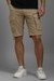 Men Khaki Solid Shorts