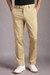 Men Beige Solid Flat Front Formal Trousers