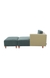 neudot Hailey Fabric Chaise Lounger LHS in Castle Green Colour