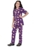 Ninos Dreams Peterpan Girls 100% Cotton Night Suit Owl Printed Half sleeves with Pyjama-Purple