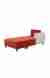 neudot Hailey Fabric Chaise Lounger LHS in Floral Cider Orange Colour