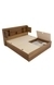 NEUDOT Paris Queen Engineered Wood Queen Box Bed - Leon Teak