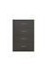 NEUDOT Boho Engineered Wood Free Standing Chest of Drawers/Wooden Dresser/Storage Cabinet/Organiser Unit For Home - Wenge, Knock Down /1 Year Warranty