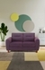 NEUDOT Scott 2 Seater Fabric Sofa | Premium Fabric Sofa | Padded Cushioned Armrest | Solid Wood | 3 Year Warranty - Paradise Purple