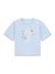 Guess Blue Cotton Print Girls Tshirt