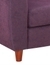 neudot Scott 2 Seater Fabric Sofa | Premium Fabric Sofa | Padded Cushioned Armrest | Solid Wood - Paradise Purple