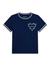 Guess Blue Cotton Solid Girls Tshirt