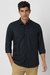 Men Navy Slim Fit Check Shirt