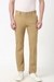 Men Khaki Solid Super Slim Fit Trousers