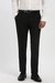 Men Black Textured Formal Trousers