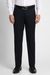 Men Navy Solid Formal Trousers