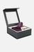 Men Purple Embroidered Tie Pocket Square And Cufflink