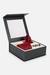 Men Red Embroidered Tie Pocket Square And Cufflink