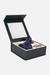 Men Purple Embroidered Tie Pocket Square And Cufflink