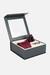 Men Maroon Embroidered Tie Pocket Square And Cufflink