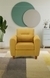 neudot Scott Sofa for Living Room |1 Person Sofa|Premium Fabric with Cushioned Armrest | Solid Wood Frame|1 Seater in Husky Yellow Color