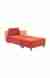 neudot Hailey Fabric Chaise Lounger LHS in Rusty Cider Orange Colour