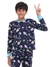 Ninos Dreams Boys Cotton Full Sleeves Coord Set with Space Theme Print-Blue