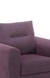 neudot Scott Single Seater Fabric Sofa | Premium Fabric Sofa | Padded Cushioned Armrest | Solid Wood Leg - Paradise Purple