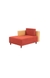 neudot Hailey Duet Fabric 1 Seater Right Aligned Lounger | L Shape | RHS | Comfortable Sofa Dual Color | Living Room | Bed Room | Floral Cider Orange Colour