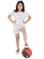 Ninos Dreams Girls Text Printed Cotton Half Sleeves Coord set with Shorts -Tie Dye