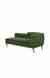 neudot Diva RHS Sofa Chaise Lounger with Black Legs for Living Room|Bedroom|2 Person Sofa|Diwan|Premium Fabric | Solid Wood Frame|2 Seater (Colour : Emerald Green (DIY))