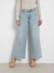 Believe It Solid Flare Zoya Wide Leg Denim Jeans