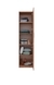 Monte Single Door, Leon Teak Finish Engineer Wood Wardrobe/Almirah/Organiser/Cupboard with Mirror, for Cloths and Other Storage, 4 Shelves - Brown