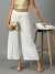 SHOWOFF Women White Printed  Straight Fit Parallel Trouser
