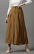 SHOWOFF Women's Pleated Striped Olive Loose Fit Polyester Trouser