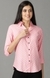 SHOWOFF Women Pink Printed Spread Collar Three-Quarter Sleeves Casual Shirt