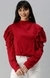 SHOWOFF Women's Choker Neck Solid Red Regular Top