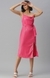 SHOWOFF Women Pink Solid Shoulder Straps Sleeveless Midi Sheath Dress