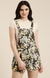 SHOWOFF Women's Flared Floral Multi Dungaree