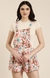 SHOWOFF Women's Flared Floral Multi Dungaree