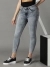 SHOWOFF Women Grey Solid  Skinny Fit Jeans