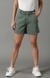 SHOWOFF Women's Regular Fit Above Knee Solid Green Shorts