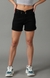 SHOWOFF Women's Regular Fit Above Knee Solid Black Shorts
