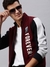 SHOWOFF Men Brown Printed Classic Collar Full Sleeves Slim Fit Mid Length Jacket