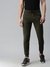 SHOWOFF Men Olive Solid  Slim Fit Jogger Track Pant