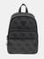 Charcoal Grey Printed Backpack Bag