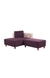 neudot Hailey Fabric Chaise Lounger RHS in Floral Paradise Purple Colour