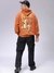Men Relaxed Fit Placement Print Overhead Hooded Sweatshirts