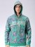 Men Green Regular Fit Paisley Overhead-Hooded Sweatshirts
