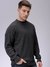Men Oversized Solid Crew Neck Sweater