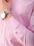 Men Pink Slim Fit Striped Formal Shirt