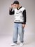 White Boxy Fit Statement Print Sweater