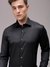 Men Black Slim Fit Solid Formal Shirt